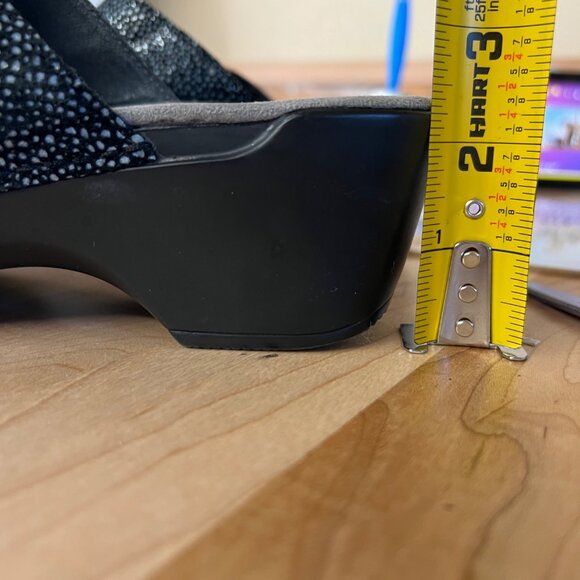 Dansko Sophie Sandals Double Strap Slip-on Black Silver Size 39 EU Size 9 US - Picture 9 of 10